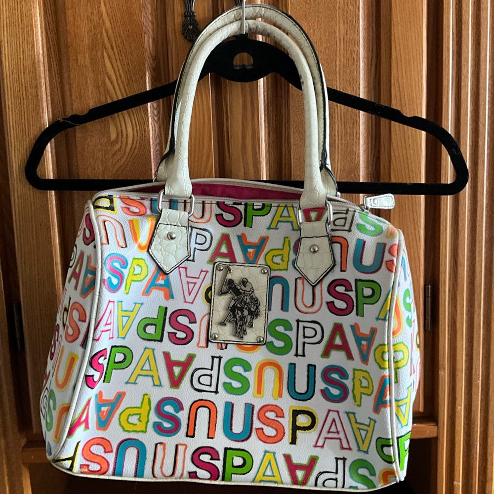 U.S. Polo Assn. Multicolor Logo Satchel
